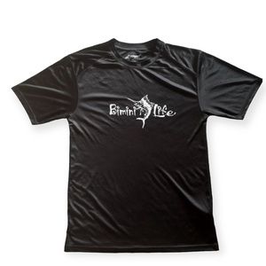 Bimini Bay Paragon Men’s Medium Black Fishing Active Performance Tee Shirt